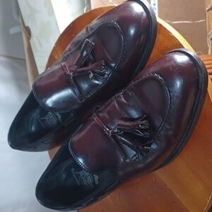 FRENCH SHRINER STERLING SHOES SIZE 10.5 B IN A LEATHER UPPERS